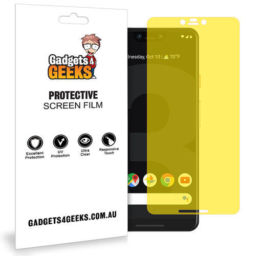 (2-Pack) Full Coverage TPU Film Screen Protector for Google Pixel 3 XL